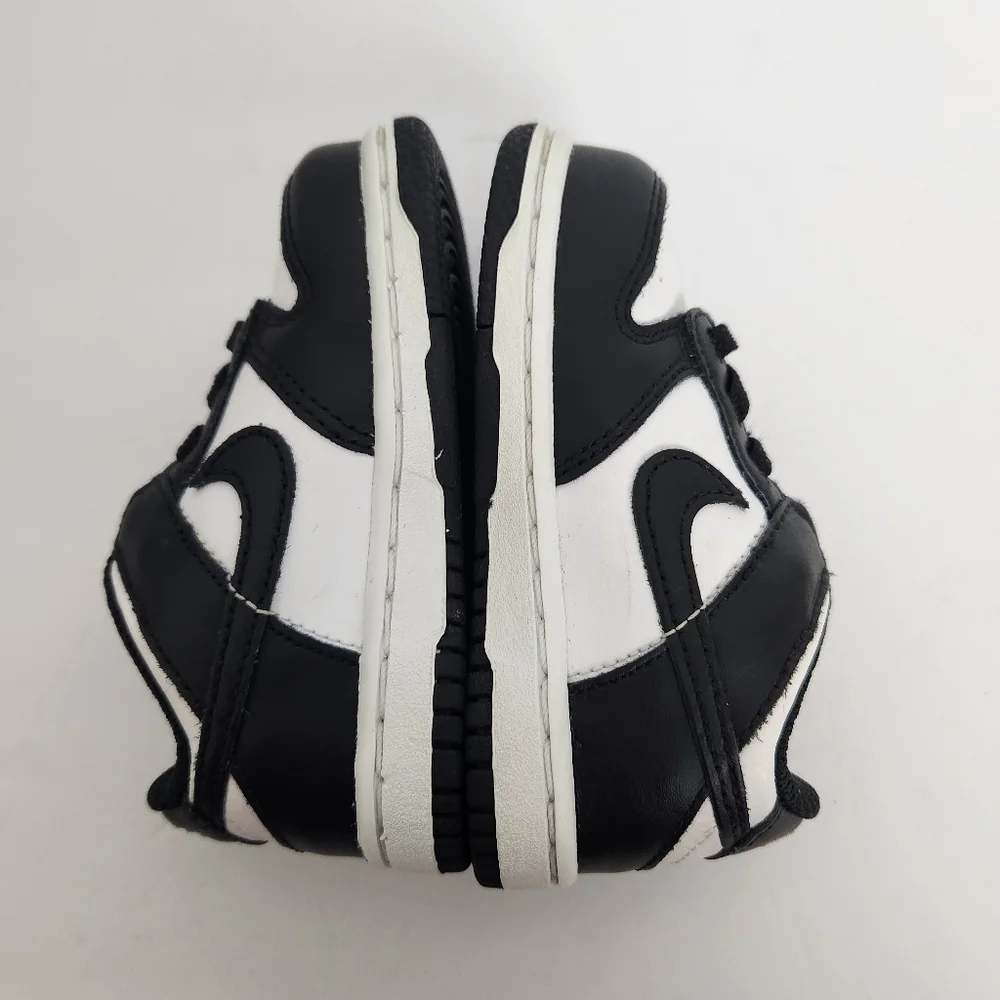 Nike Dunk Low Shoes Toddler Size 6C Black White Panda Kids Sneakers CW1589-100 - Picture 10 of 12